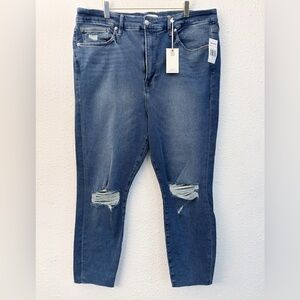 Good American NWT Good Waist Crop Jean Size 20
